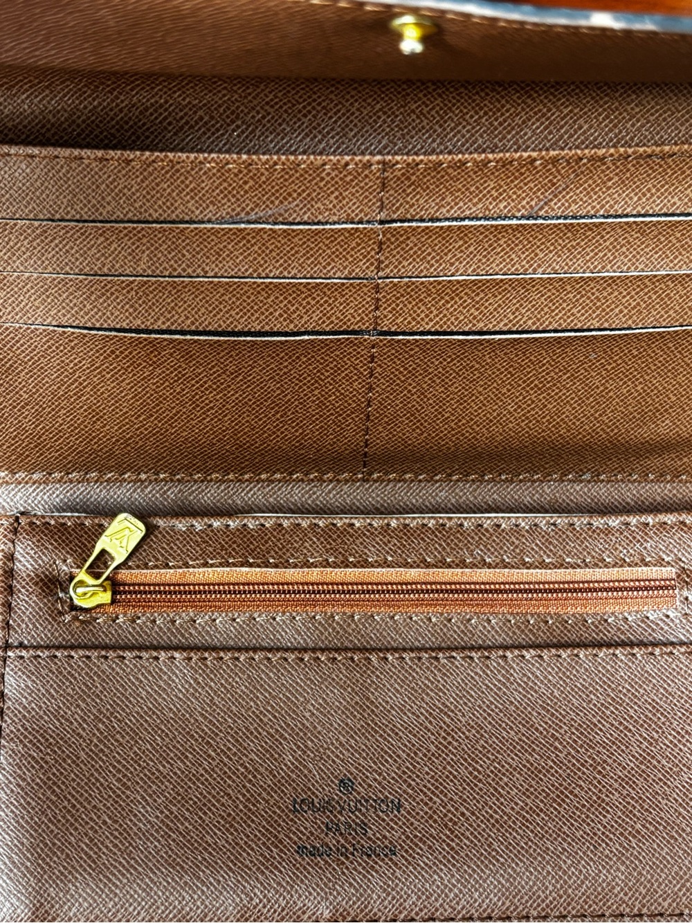 VTG Louis Vuitton Brown Monogram Canvas Small Wallet - Picture 5 of 11